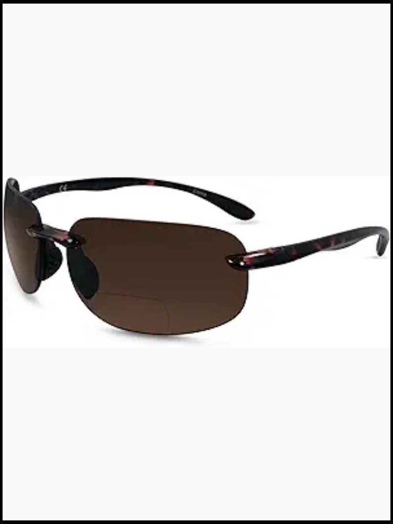 Bifocal Wrap Around Polarized Reading Sunglasses Reduce Sun Glare Near